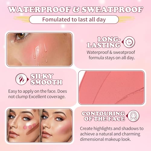 6-Color Cream Contour Stick Kit with Highlighter & Bronzer