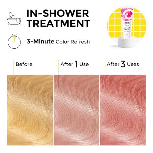 COLORLOMO Color Depositing Conditioner for Bleached Hair - 6oz Pink