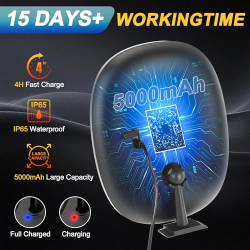 Fogless Heated Shower Mirror with LED Lights & 5000mAh Battery