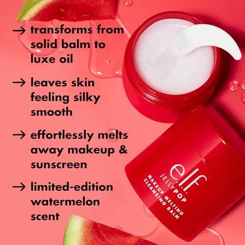 e.l.f. Jelly Pop Makeup Melting Cleansing Balm, Limited Edition Face Cleanser & Makeup Remover, Creates Smooth & Soft Skin, Vegan & Cruelty-Free