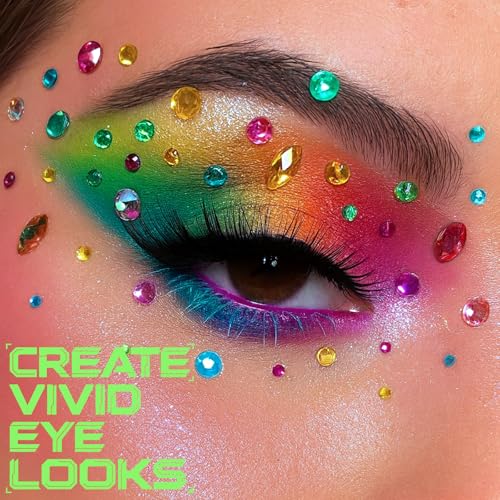 UCANBE Fruit Punch 15-Shade Eyeshadow Palette - Neon Rainbow Shimmer