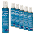 BASF Instant Soap 'n Water, Foaming Hand Cleanser, Ready to Use No Rinse Subtle Scent Skin Cleaner, On the Go, Home, Work, Travel, Up to 100 Washes, (6) 9 oz