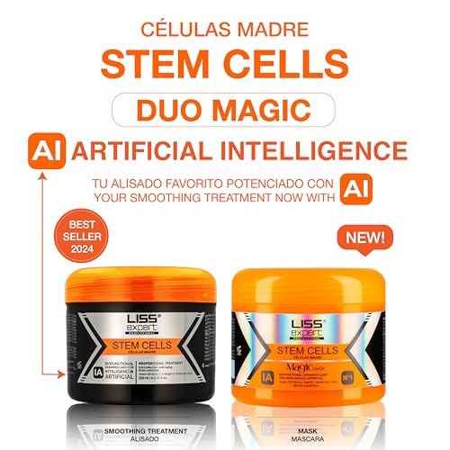 Liss Expert Stem Cell Hair Smoothing Treatment & Magic AI Mask Set - 8.45 oz