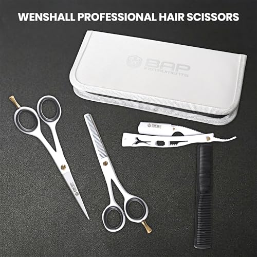 Professional Hair Cutting Scissors Set - 4 Piece Barber Kit