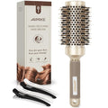 Round Hair Brush for Blow Drying - Ceramic Ionic Boar Bristles