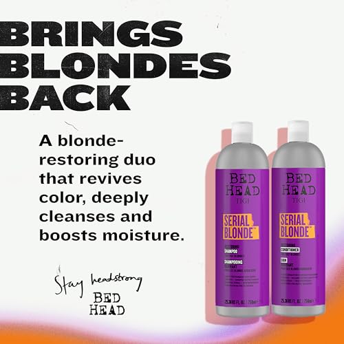 TIGI Bed Head Serial Blonde Restoring Shampoo & Conditioner Set - 25.36 fl oz (Pack of 2)