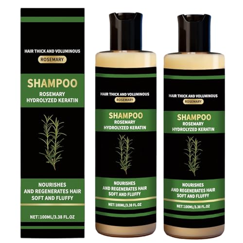 Organic Rosemary Hair Growth Shampoo with Keratin, 3.38 fl oz (2-Pack)
