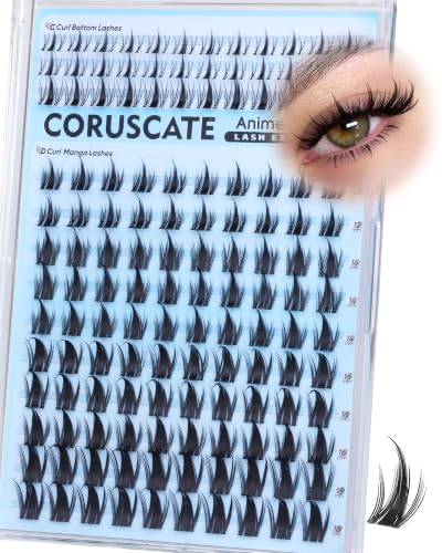 CORUSCATE Manga Lash Clusters with Bottom Lashes | Spiky Anime Eyelash
