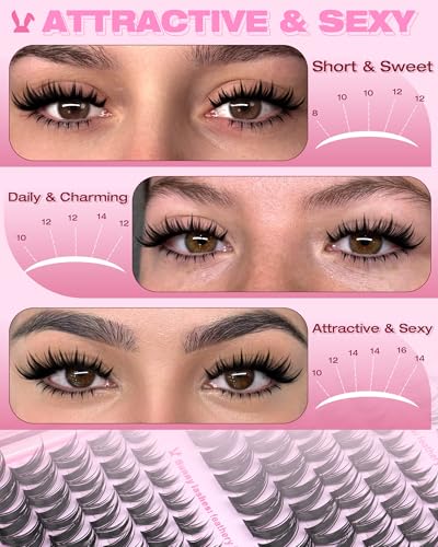 Bunny Lash Clusters & Fairy Bottom Lashes Kit 8-16mm