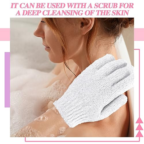 Ramede 30 Pair Exfoliating Bath Gloves - Nylon Shower Scrubber