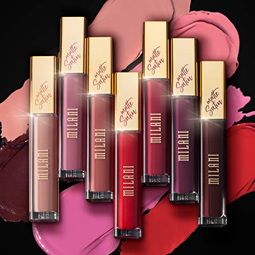 Milani Amore Satin Matte Lip Crème - Luxe (0.22 Fl. Oz.) Cruelty-Free Nourishing Lip Gloss with a Soft, Full Matte Finish