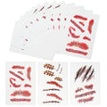 110PCS Halloween Fake Scars Temporary Tattoos Kit