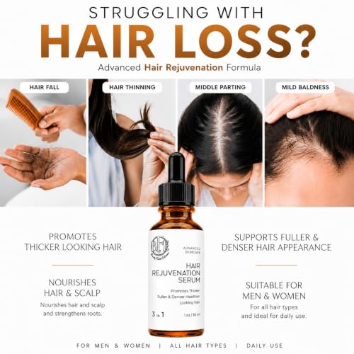 Hair Growth Serum for Thinning Hair - Peptide & Botanical Treatment