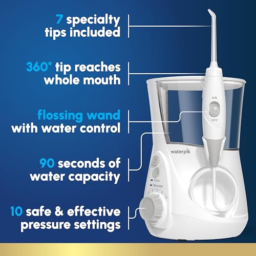 Waterpik Aquarius Water Flosser with 10 Settings & 7 Tips
