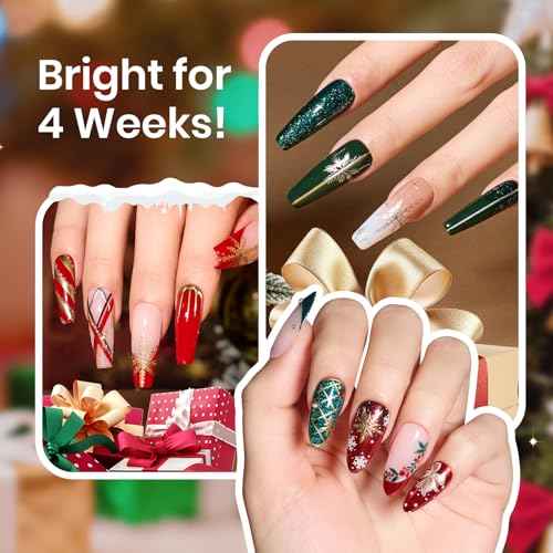 Beetles Metallic Gel Liner Nail Art Polish Set Christmas Gold Silver 2pcs Gel Nail Polish Liner Chrome 3D High-Gloss Effect for Nails Paint Design with Thin Brush DIY French Manicure Gift for Women