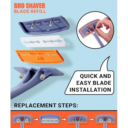 BroShaver 3.0 + Blade Refill (5 pack) Bundle