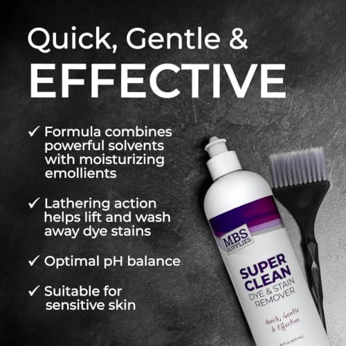 Super Clean Dye & Stain Remover – Gentle 16 oz Formula for Hair Color