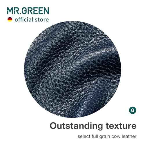 MR.GREEN Innate Luxury Manicure Set Surgical Grade Scissors Stainless nail clipper Kit full grain cow leather package Pedicure (9 in 1 Manicure Set)