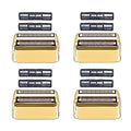 Replacement Foil and Cutters Compatible with BaBylissPRO Double Foil Shaver, Replacement Foil Compatible with BaBylissPRO FXFS2 Shaver, 4 counts (Gold)