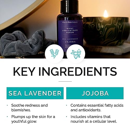Night Serum Concentrate with Sea Lavender & Jojoba by Vitamins and Sea beauty