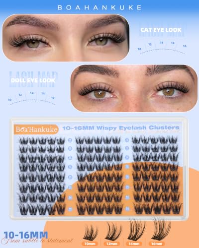 Wispy Lash Clusters 10-16MM CD Curl DIY Eyelash Extensions