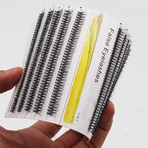 Bulk False Eyelashes 400 Count - 8-16mm 3D Volume Mixed Clusters
