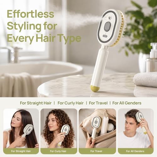 Electric Spray Air Cushion Massage Comb - Detangling Hair Brush