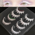 White Wispy False Eyelashes - Cosplay Manga Costume Lashes