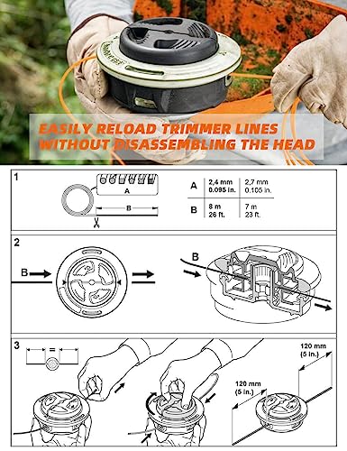 ERGIT AutoCut C26-2 Trimmer Head for Stihl FS55 FS70 FS90 FS240