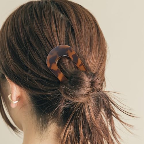 Canitor Large Tortoise Shell Hair Pin for Thick Hair - 5.4 Inch
