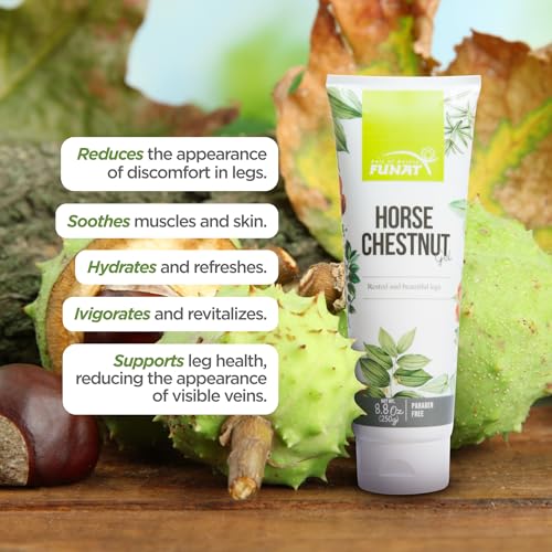FUNAT Horse Chestnut Gel ? Refreshing Leg Gel for Tired, Heavy Legs ? 250g