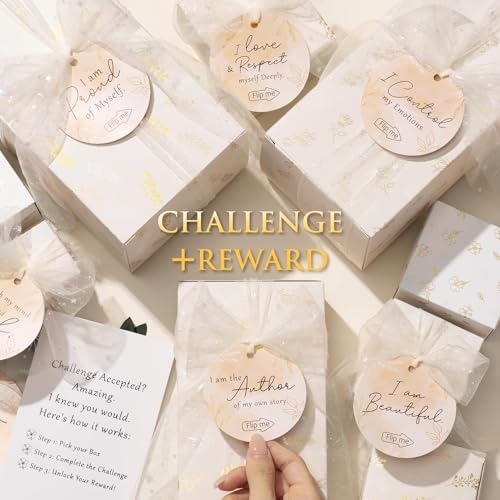 Spa Gifts for Women Teen Girl Gifts Trendy Stuff, Positive Affirmation Cards & Self Care Baskets Preserved Rose Flowers Set, Get Well Easter Birthday Mothers Day Gift for Mom Her Grandma Girls Friend