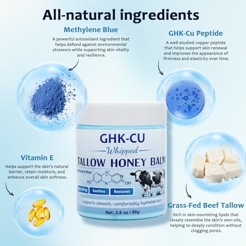 GHK-Cu Copper Peptides Whipped Tallow Balm 2.8oz