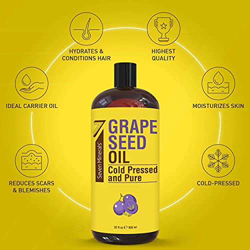 Seven Minerals Pure Grapeseed Oil & Organic Vegetable Glycerin