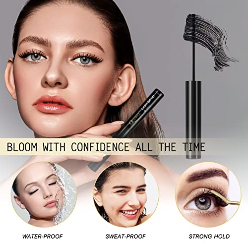 Cluster Lashes 240Pcs Individual Lashes 10D+20D D Curl Mix8-14mm & Black Cluster Eyelash Glue For DIY Eyelash Extensions