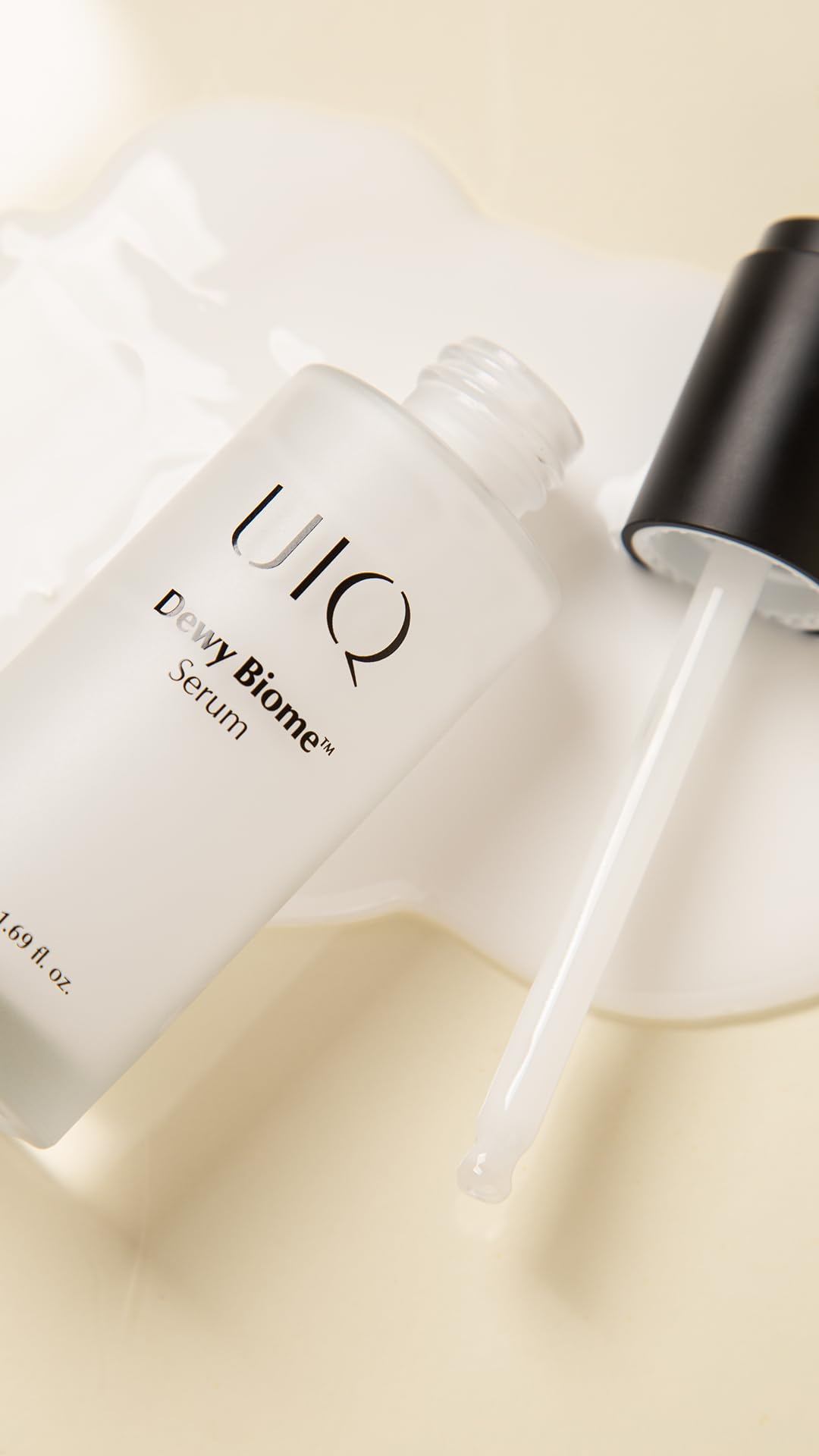 UIQ Dewy Biome™ Serum - Instant Moisturzing, Hydrating, Korean Skincare, Dermatologically Tested Moisturizing Serum for Dry Skin, Fragrance-Free 1.69 fl. oz.