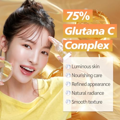 DR.ROSA Glutana C Brightening Serum | Glutathione + Vitamin C + Niacinamide | Korean Skincare for Dull, Uneven Skin | Lightweight Daily Glow Booster