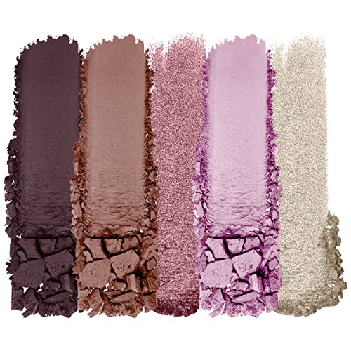 wet n wild Color Icon 5-Pan Eyeshadow Palette Bundle - Purple Petalette & Brown Walking On Eggshells