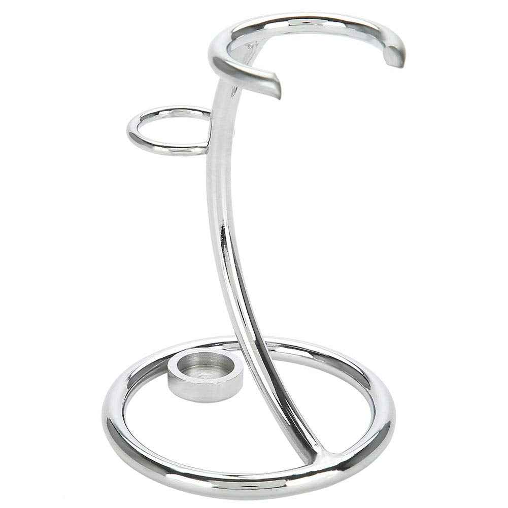 Shaving Brush Stand Shaving Brush Holder Shaving Heavy Chrome Shaving Stand Refined Curved and Shaving Brush Manual Stand Holder