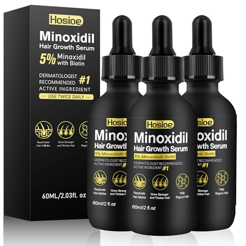 5% Minoxidil Hair Growth Serum for Men & Women - 3 Pack