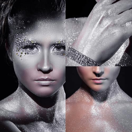 Silver Glitter Spray for Hair & Body, 3.53oz