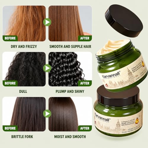 Collagen & Acai Oil Hair Treatment Mask - 16.9 fl oz Repair Cream