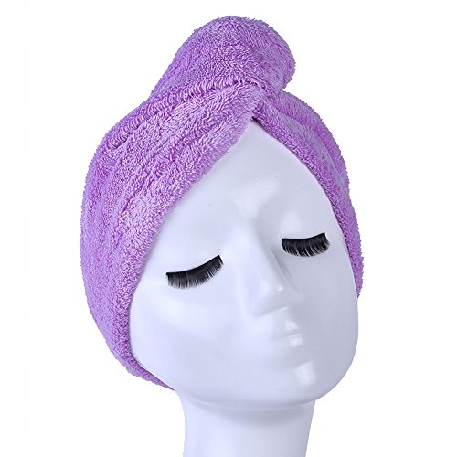 Microfiber Hair Towel Wrap - Ultra Absorbent Turban for Quick Drying