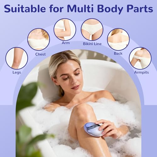 Crystal Hair Eraser for Women and Men, Reusable Crystal Hair Remover Painless Exfoliation Epilators Hair Removal for Women, Magic Hair Eraser for Back Arms Legs (Gradient Blue)