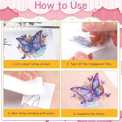 Bad Two the Bone Temporary Tattoos - Yoyuspy 200+ Pink Bad Two the Bone Party Decorations Favors Supplies Girl 2nd Birthday Decorations for Girls Cute Pink Skull Tattoo Stickers Gifts Prizes Rewards