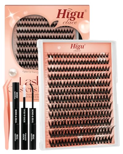 Higu Clace Manga-Lash Clusters - D Curl 10-16mm DIY Lash Extensions Kit