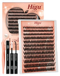 Higu Clace Manga-Lash Clusters - D Curl 10-16mm DIY Lash Extensions Kit
