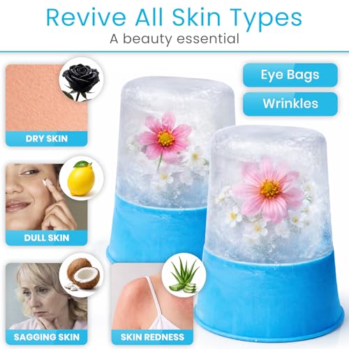 Arctic Flex Ice Roller for Face - 2 Pack Facial Massage Tool