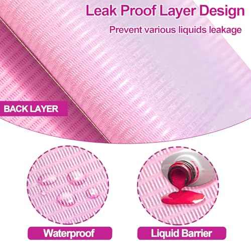 Disposable Nail Mats 50pcs Nail Paper Sheets for Nail Tech 4 Ply Foldable Waterproof Nail Mat Nail Art Accessories for Salon Manicure Tattoo 13" x 18"