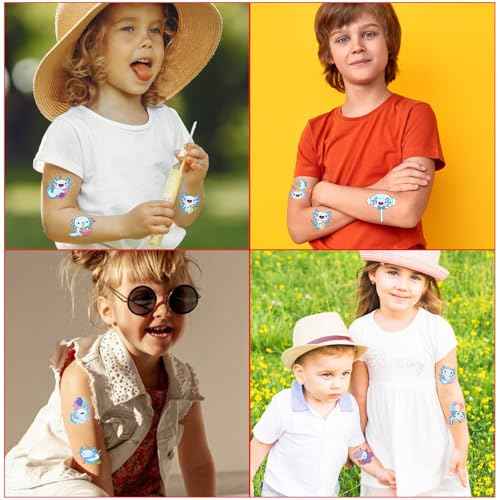 Blue Axolotl Temporary Tattoos - 200+ Axolotl Birthday Decorations Blue Axolotl Party Favors Supplies Decor Cute Blue Axolotl Tattoo Temporary Prizes Rewards Axolotl Gifts for Kids Adults